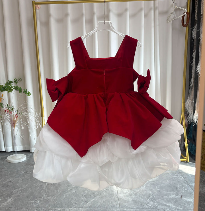 Dreamy Princess Girl Dress with Flowers for Party Pageant J593