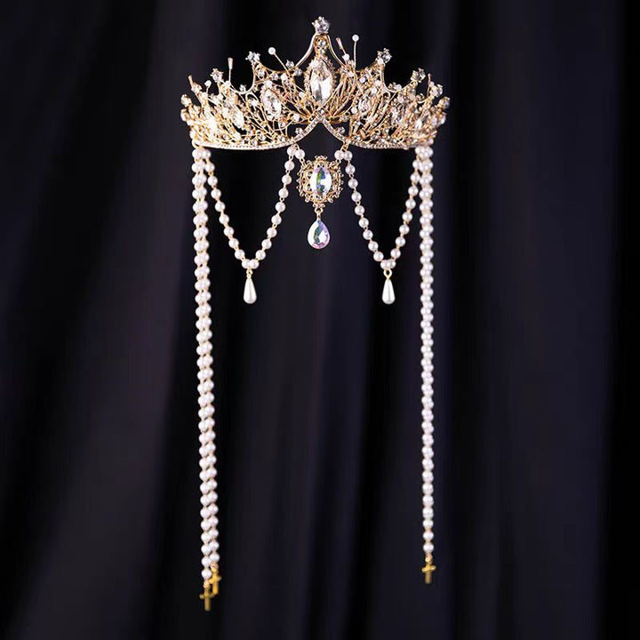 Headgear Princess Hairpin Feather Clip fairy Head Flower W001