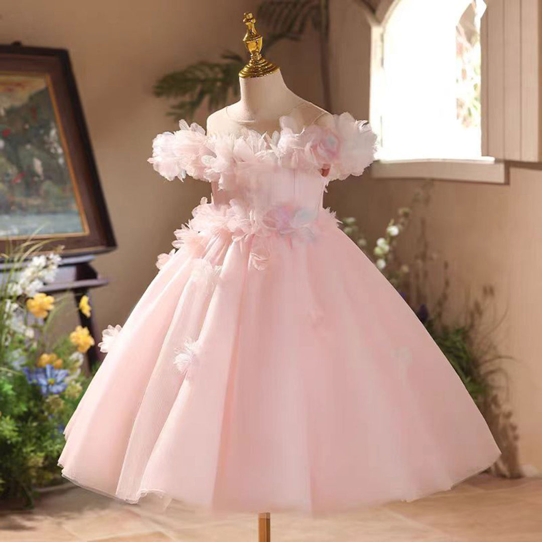 sleeveless women's light pink off the shoulder dress Pink Off Shoulder Dresses