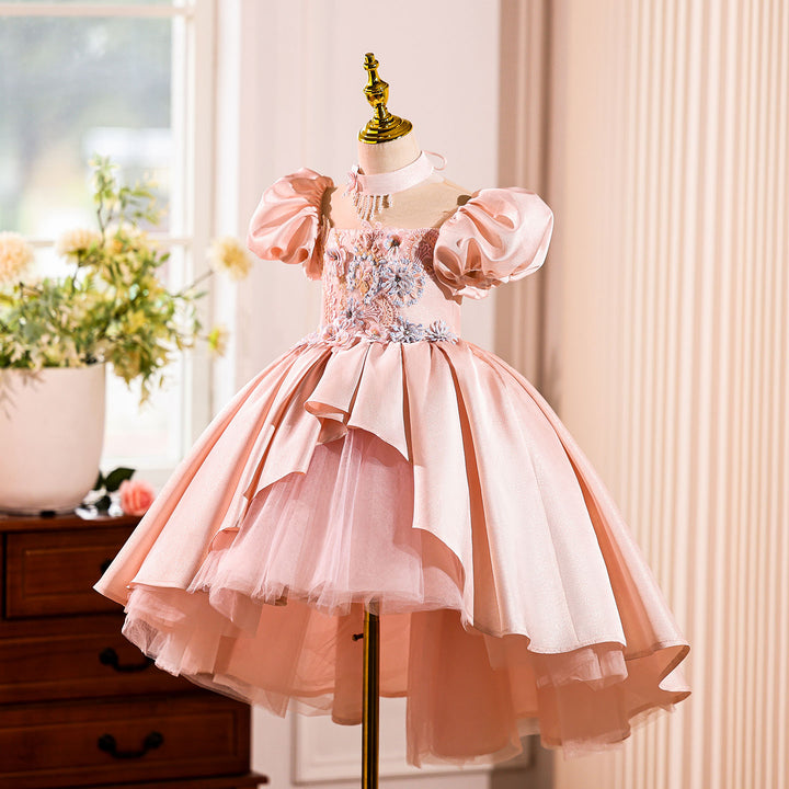 Elegant Flower Girl Dress Princess Birthday Party Formal Gown J825