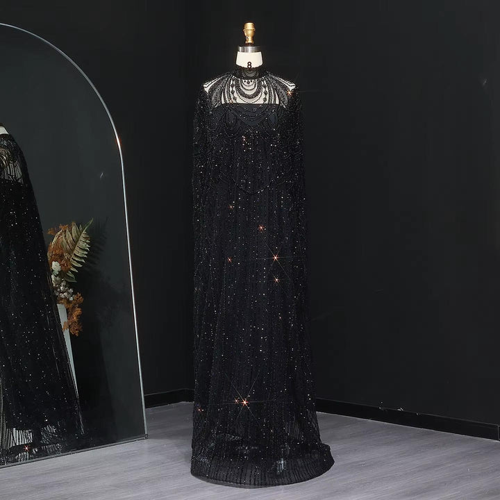 Luxury Nude Beaded High Neck 2 pieces Evening Dress SS780