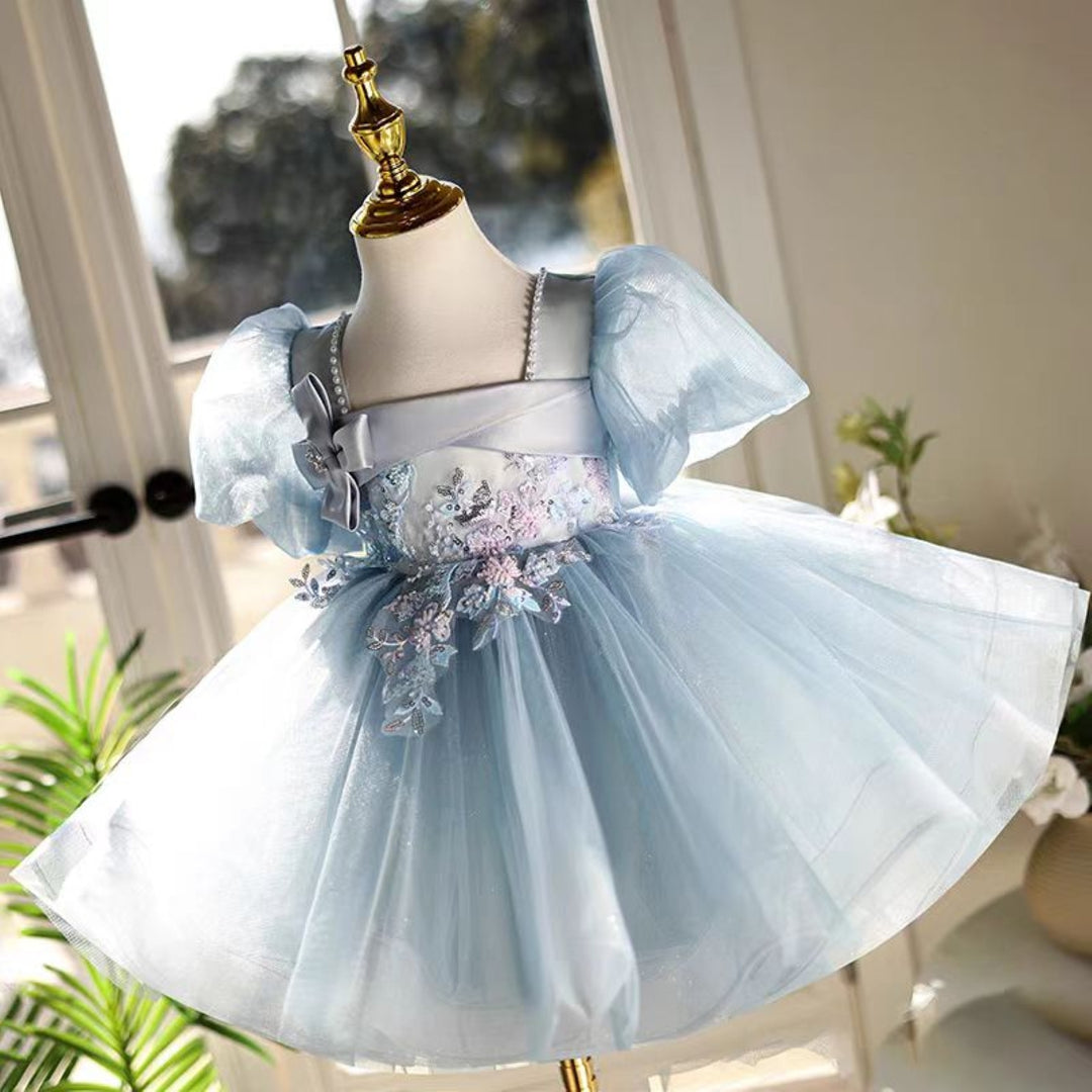 bluegirl dress Shop Alice In Wonderland Baby Blue Ruffle Toddler Fully lined with cotton and back zips GBSYEWXS Girls Dress Summer Solid