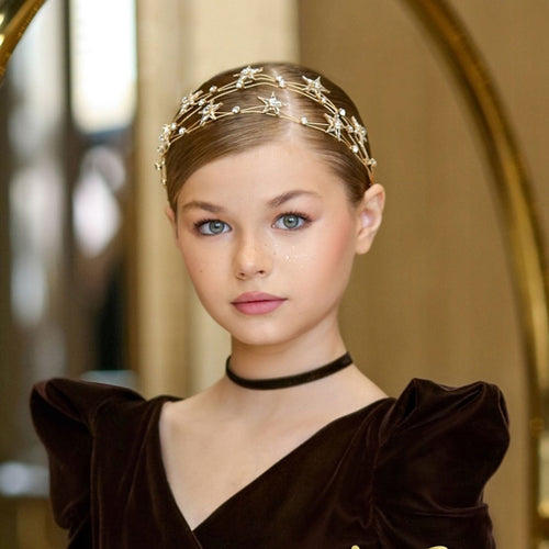 Girls' dress tiara Children's tiara Headband for Birthday Party W011