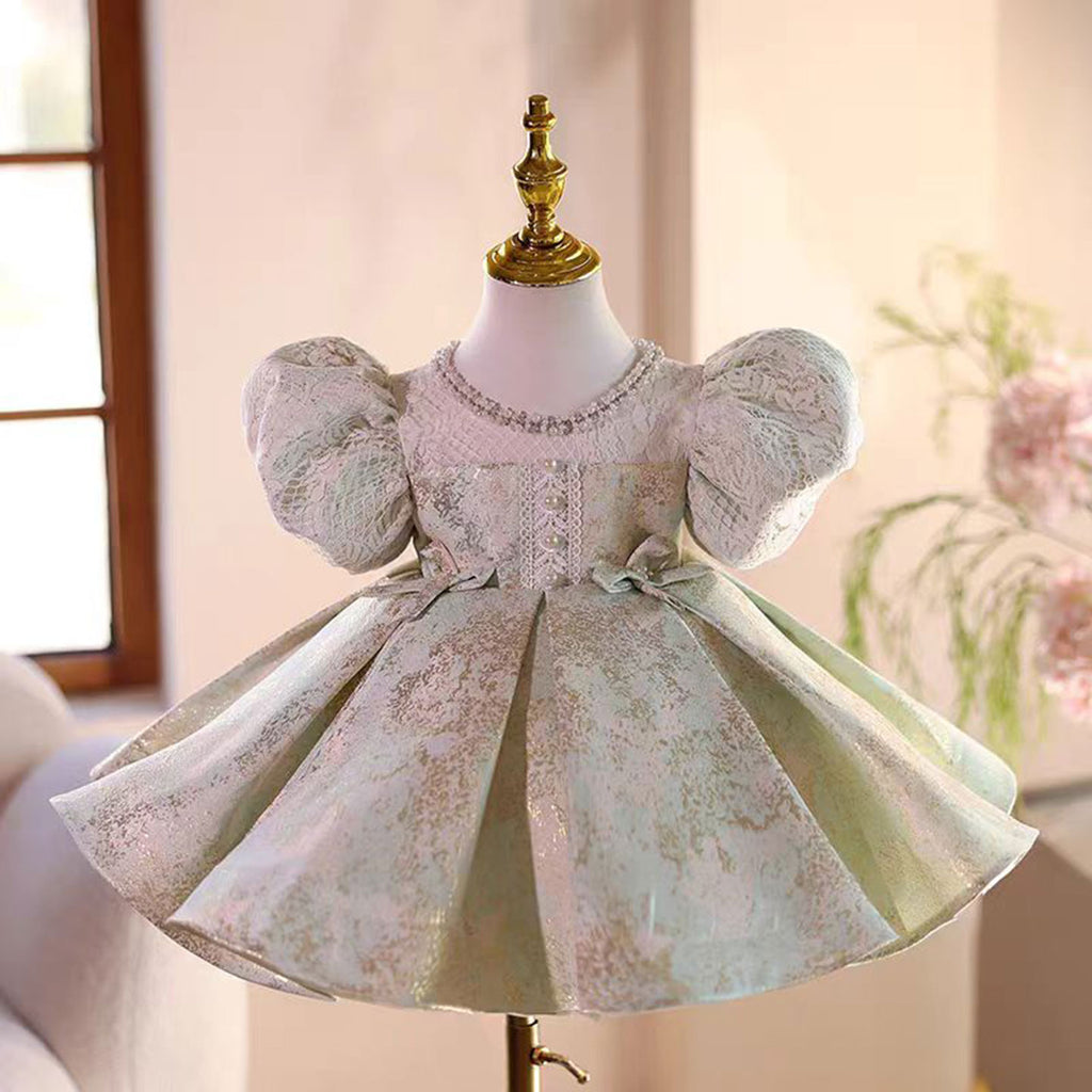Green Girl Chinese Style Dress for Kids Birthday Party Gown J486  DreamyVow