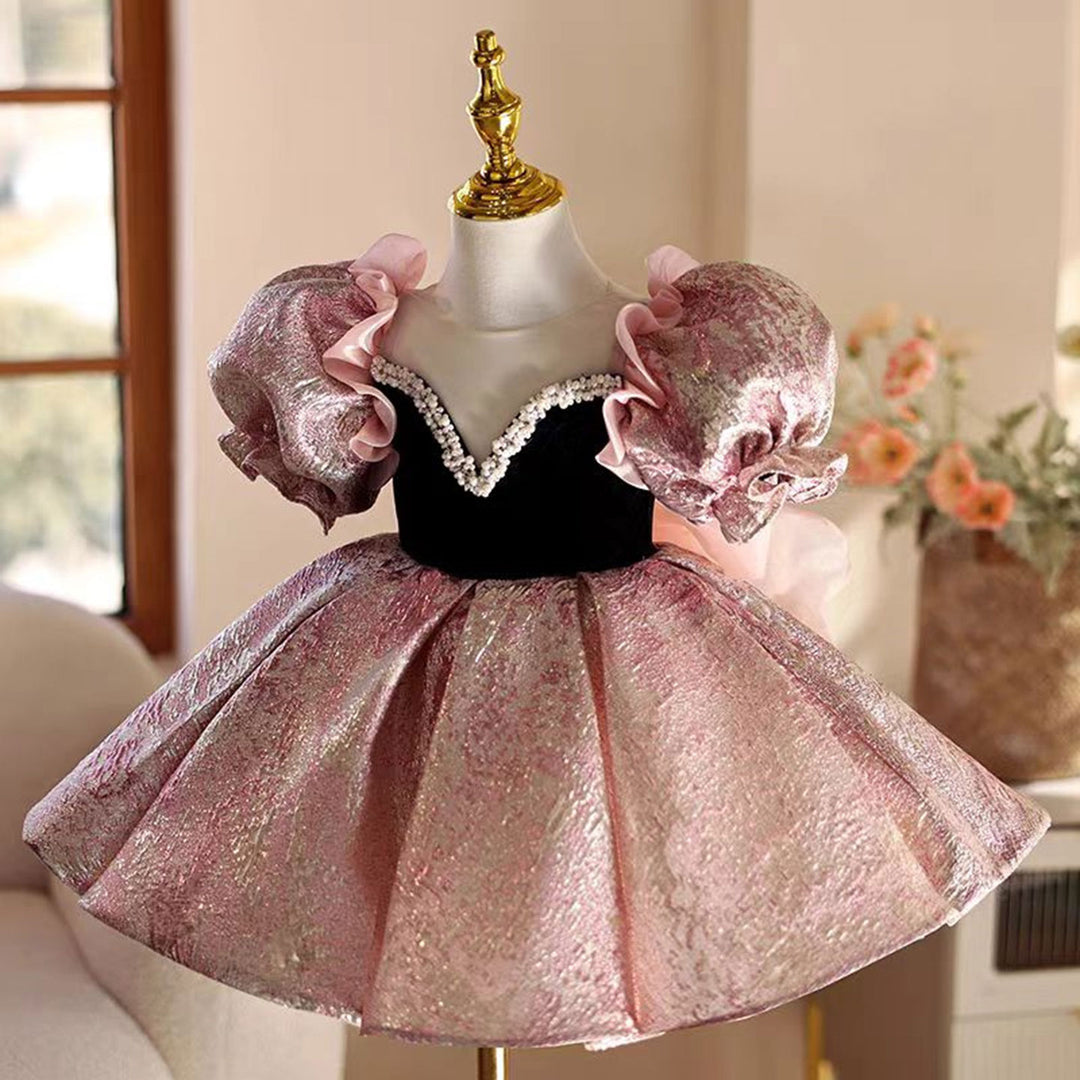 Pink Baby Girl Dress Kids 1st Wedding Birthday Party Holiday J467 DreamyVow Pink Baby Girl Dress Kids 1st Wedding Birthday Party Holiday J467 DreamyVow