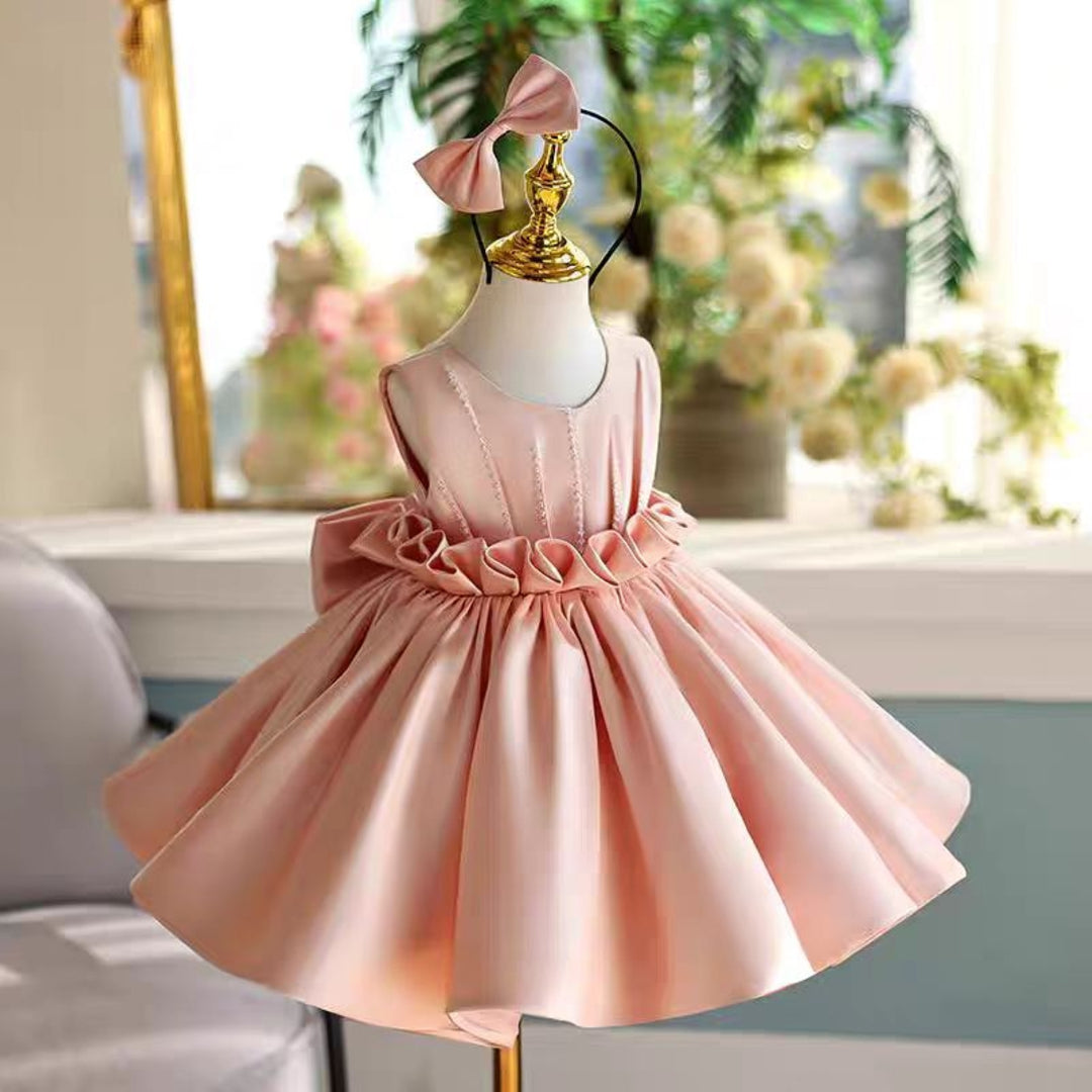Pink Girl Dress for Kids Wedding Birthday Party Princess Gown J460 DreamyVow Pink Girl Dress for Kids Wedding Birthday Party Princess Gown J460 DreamyVow