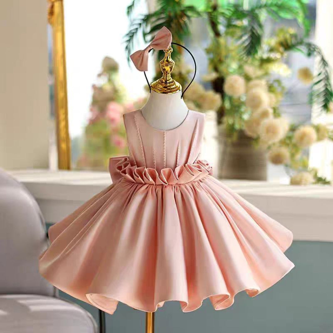 Pink Girl Dress for Kids Wedding Birthday Party Princess Gown J460 Pink Girl Dress for Kids Wedding Birthday Party Princess Gown J460