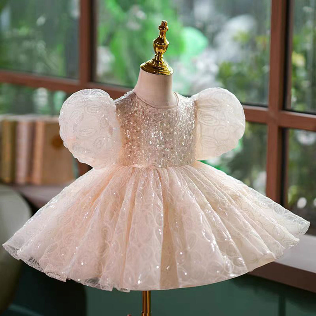 Pink Lace Flower Girl Dress for Princess Kids 1st Birthday Party Gown DreamyVow Pink Lace Flower Girl Dress for Princess Kids 1st Birthday Party Gown DreamyVow