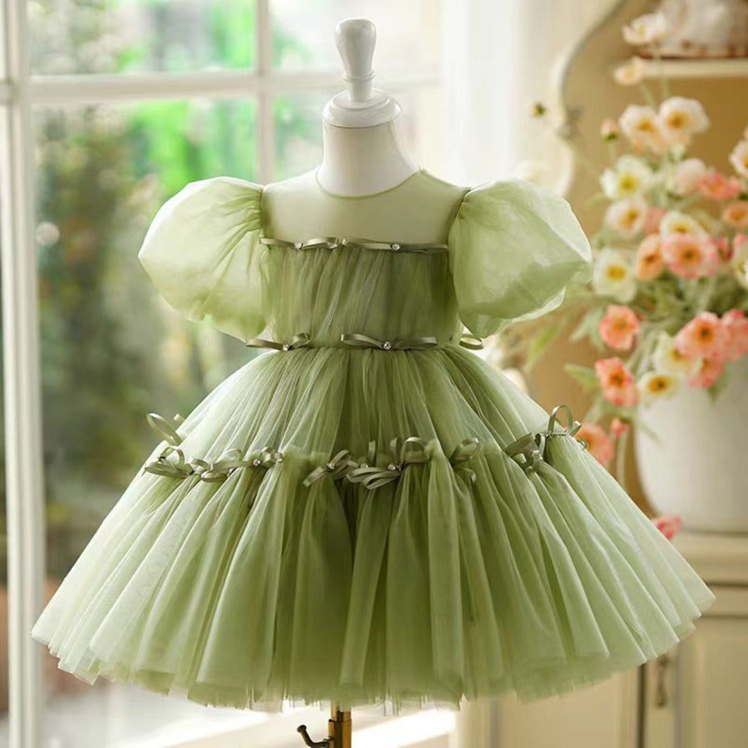 Sage Green Girl Dress 1st Toddler Wedding Birthday Holiday J750 Sage Green Girl Dress 1st Toddler Wedding Birthday Holiday J750