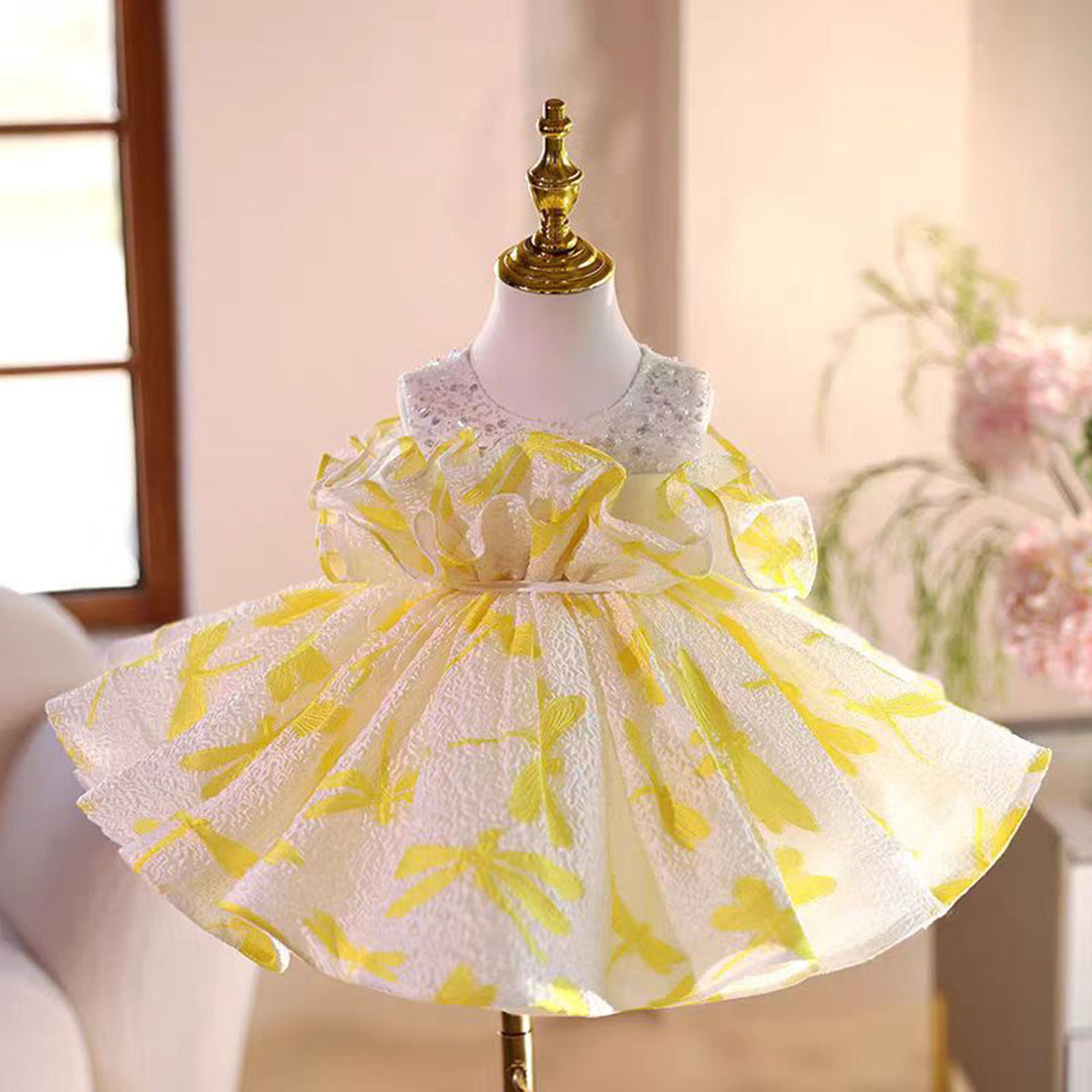 Ball Gown Baby Girl First Birthday Dress Designs Yellow Flower Girl Dress Princess Kids 1st Birthday Ball Gown J484 Yellow Child-12 Ball Gown Baby Girl First Birthday Dress Designs Yellow Flower Girl Dress Princess Kids 1st Birthday Ball Gown J484 Yellow Child-12