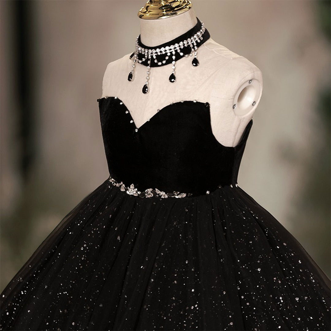 Dubai Black Girl dresses Beadeds Arabic Princess Ball Gown J106 DreamyVow Dubai Black Girl dresses Beadeds Arabic Princess Ball Gown J106 DreamyVow