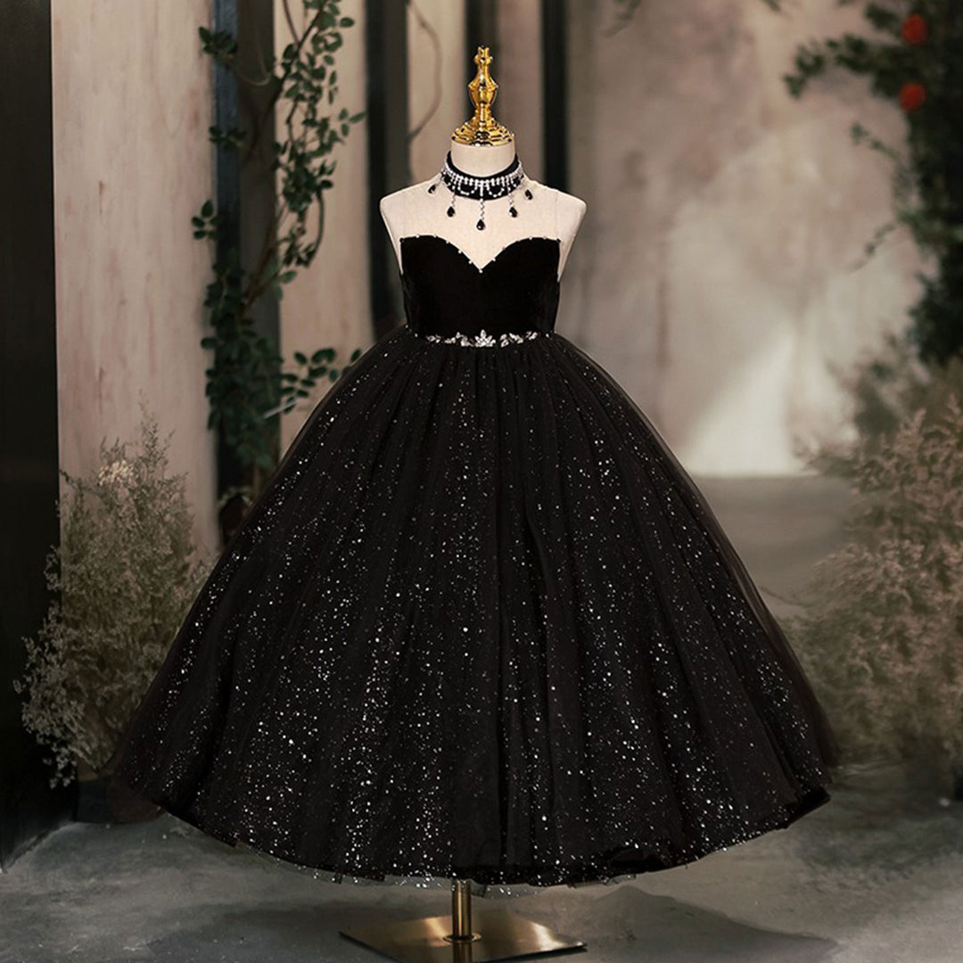 Dubai Black Girl dresses Beadeds Arabic Princess Ball Gown J106 Black / child-10 Dubai Black Girl dresses Beadeds Arabic Princess Ball Gown J106 Black / child-10