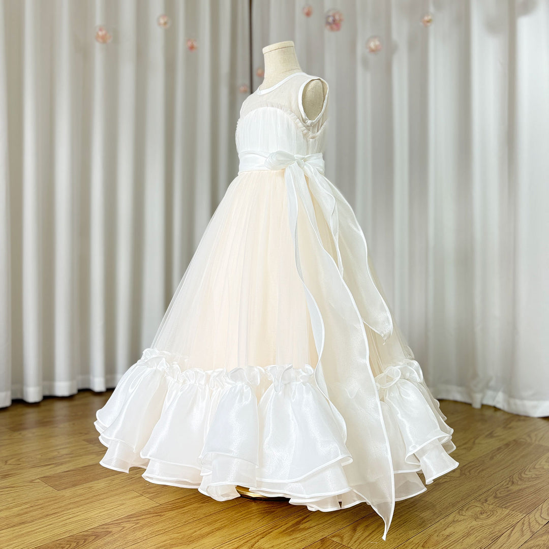 girls beige dress Love n Joy Baby Boho - to your babys skin Stylish and fashion design make your baby more attractive Soft and Comfortable Elegant Beige Girl Dress Princess