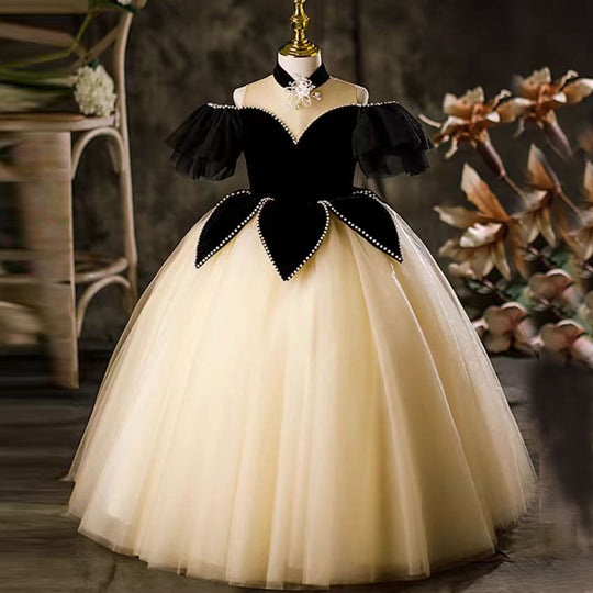 Luxurious Light Blue Ball Gown Off The Shoulder Princess Dress Y309