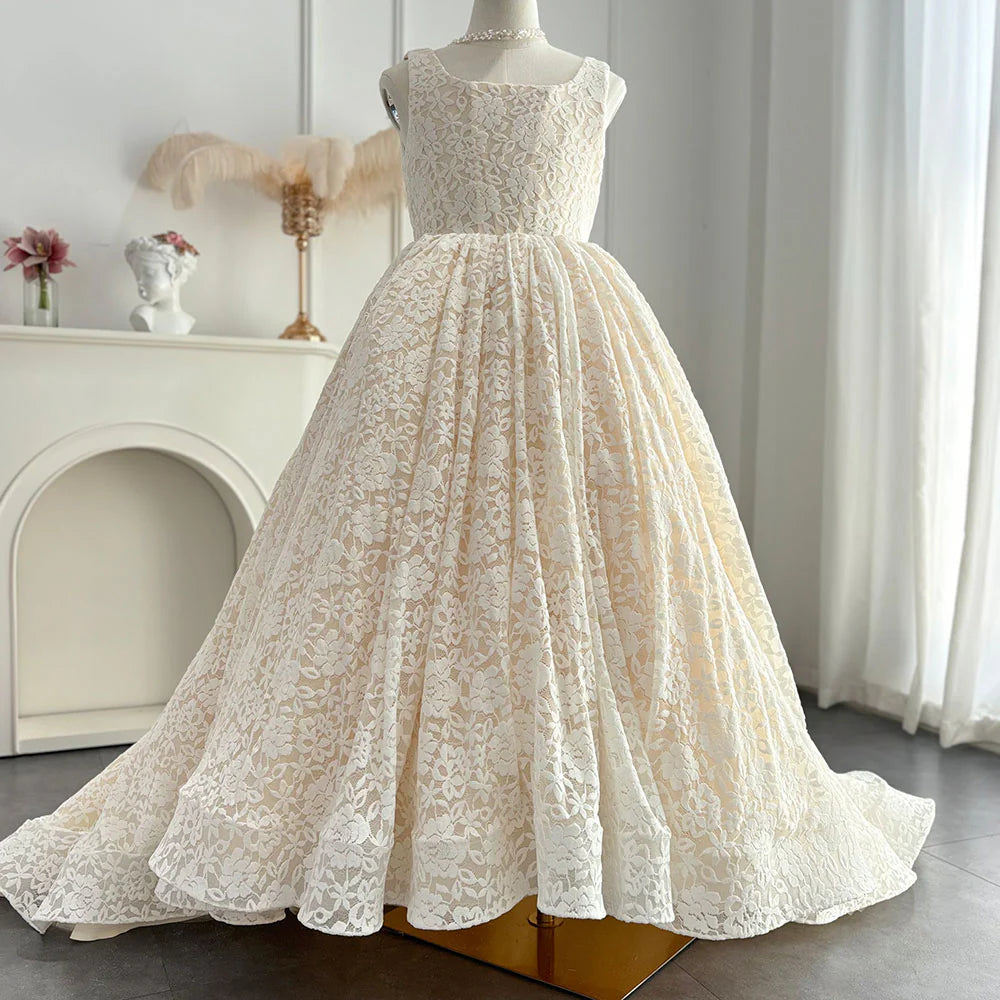 ivory american princess dresses American Princess Girls Size 2T Ivory Sleeveless Rhinestone-Accented Dress