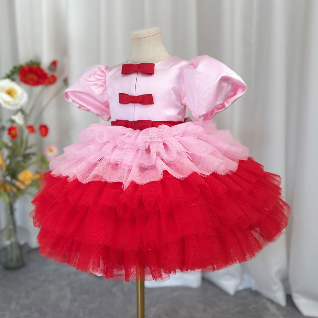 Elegant Red Girl Dress Sage Green for Princess J155 Elegant Red Girl Dress Sage Green for Princess J155