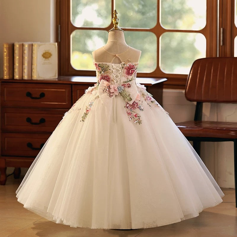 luxury floral dress Gilded Flora Midi Dress