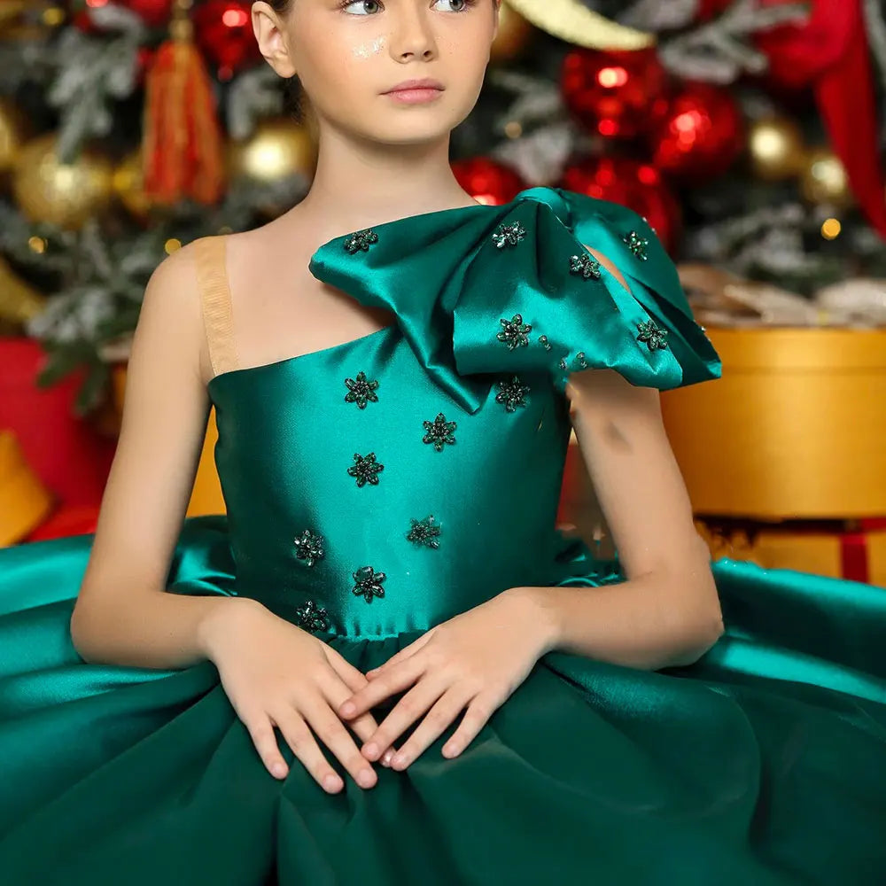 Ball Gown Frock Style Child Princess Long Girls Pageant Dresses