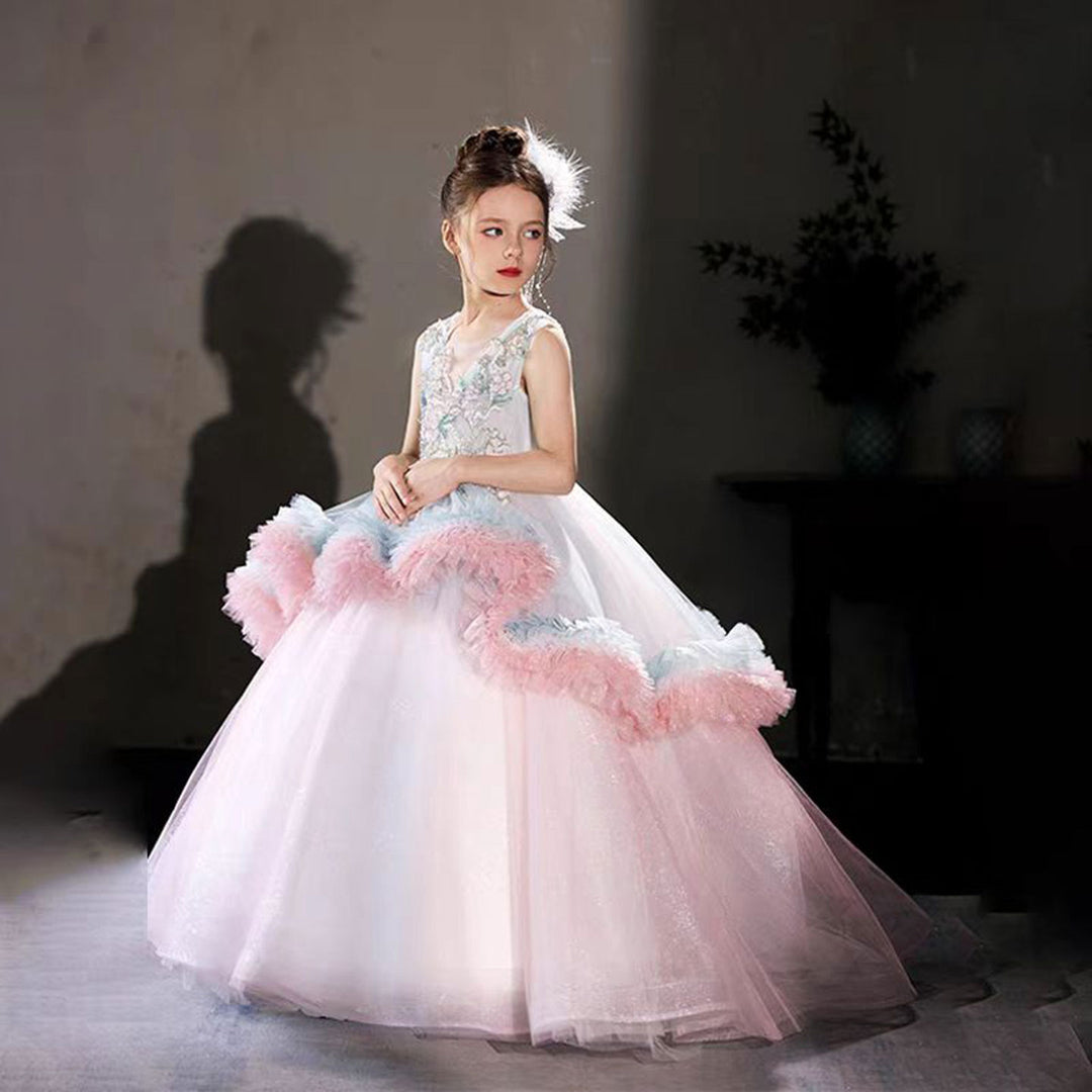 pink lace arab dress Chic Pink Mermaid Puffy Formal Dresses |Detachable Train Dubai Arabic Evening Dresses