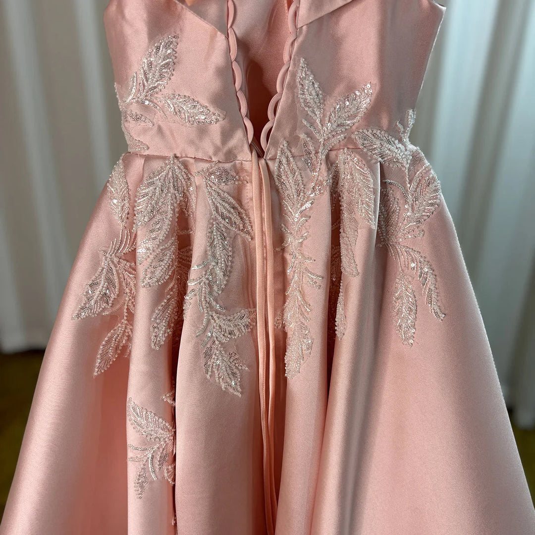 Luxury Pink Flower Girl Dress Appliques Sequined Princess J129