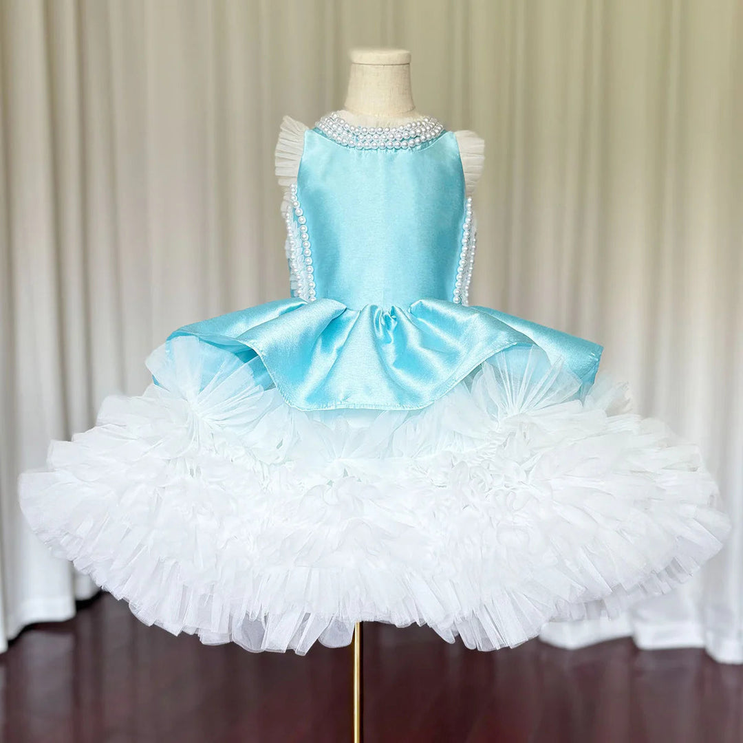 princess birthday dress for 7 years old girl Luxury Cute Baby Girl Formal Dresses Toddler Birthday Party Ball Gown