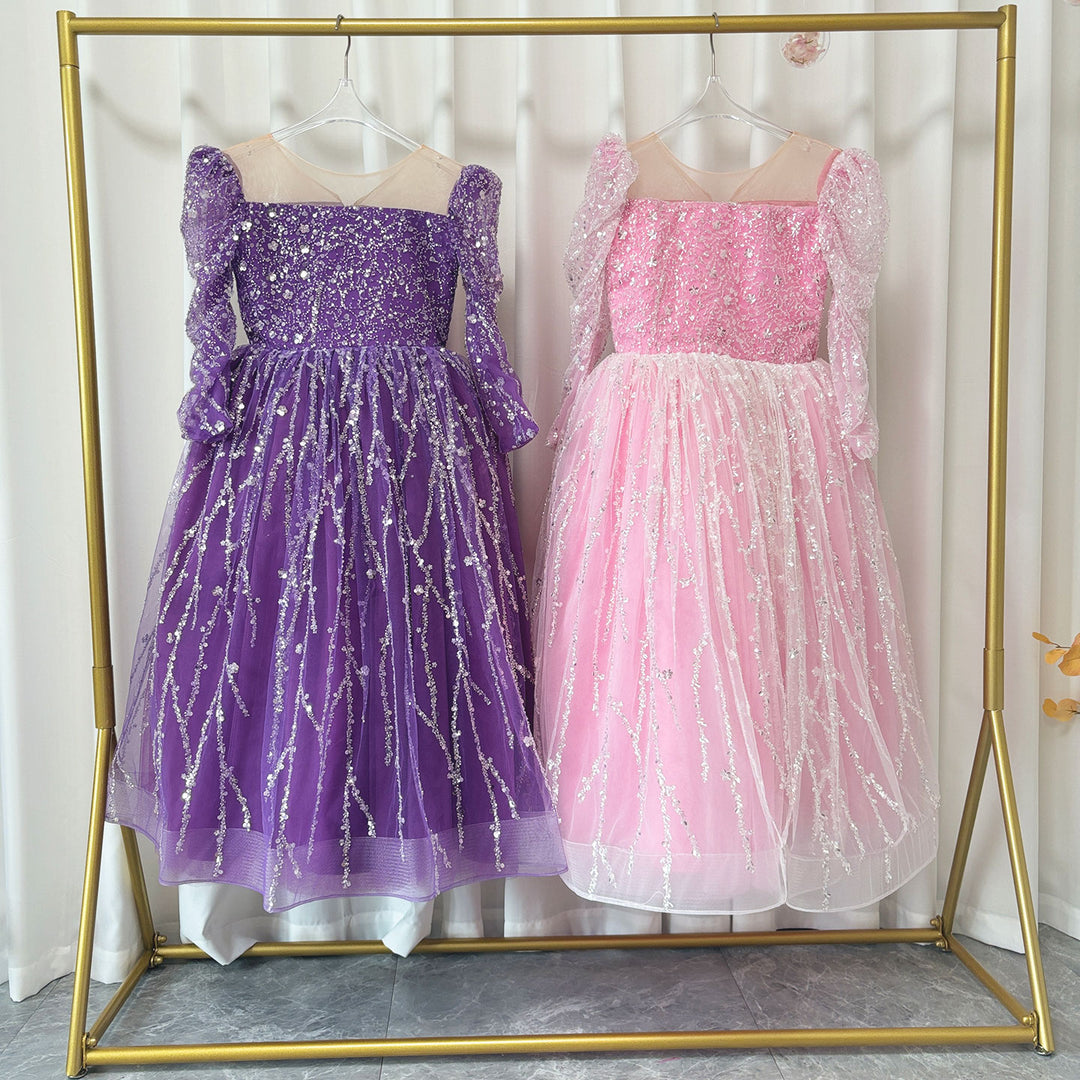 pink and purple princess dress Stunning Purple Princess Quinceanera Dresses Crystal Beads Sash Butterfly Lace Appliques Ball Gown Prom Gowns 1026
