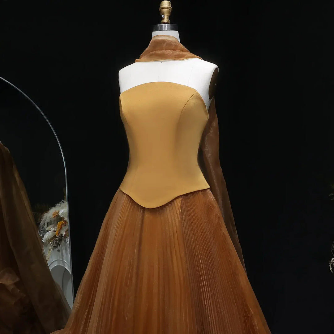 Elegant Green Strapless 3D Flowers Evening Dress SS230