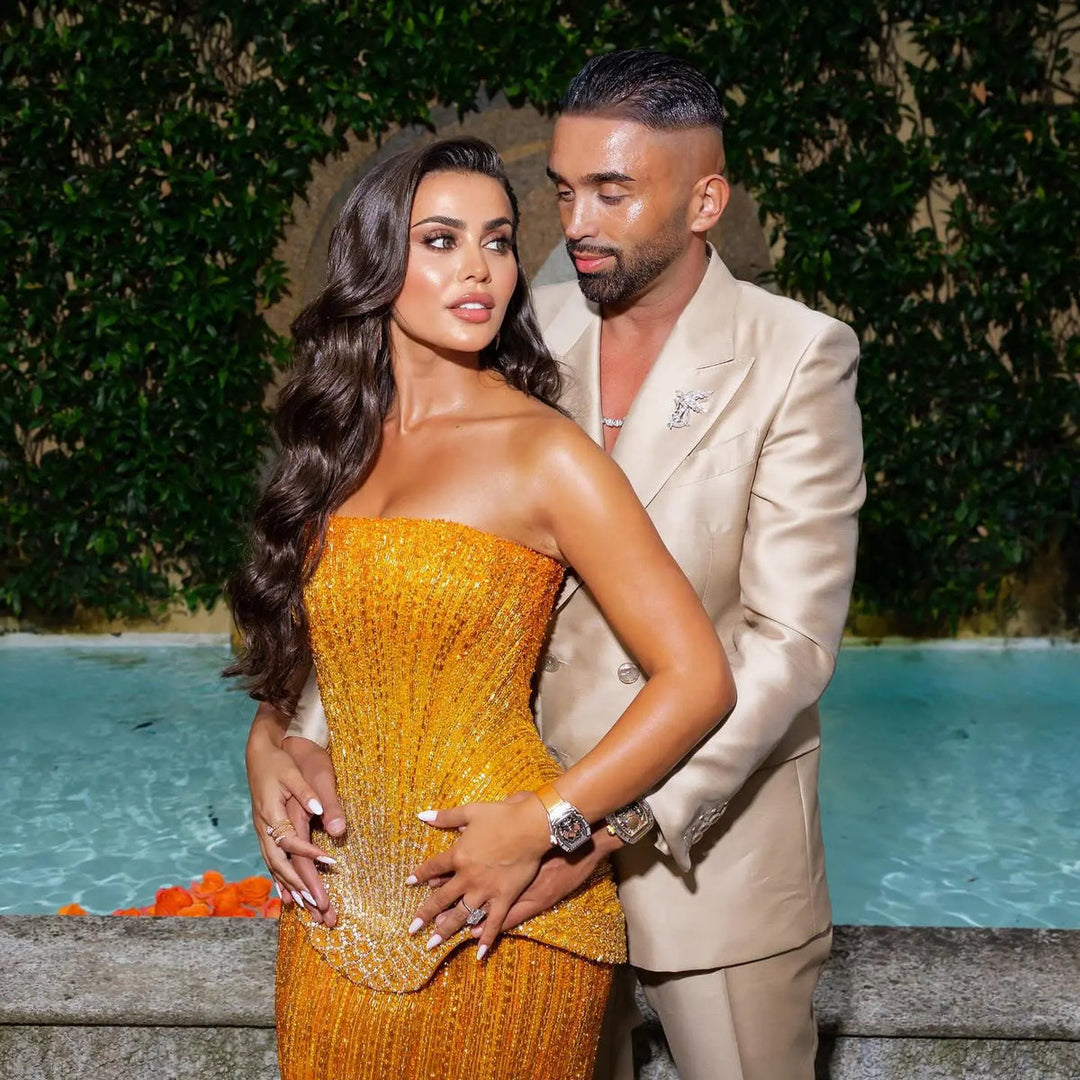 Luxury Orange Sparkle Strapless Peplum Pageant Evening Dress with Scarf SS560