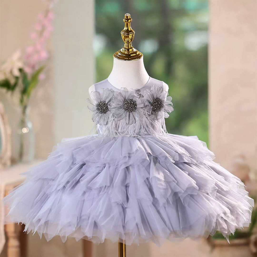 gray birthday dress Amazon.com: Teen Girl Dress New Gray Flower Girl Princess Dress Childrens Sequin Fluffy Yarn Children's Birthday Dress Girls Dress (Grey, 4-5 Years): Clothing, Shoes & Jewelry