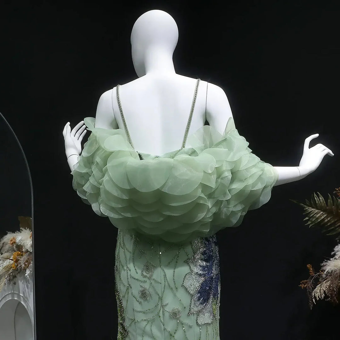 Luxury Pink Evening Dress with Burgundy Shawl Cape Spaghetti Straps SS515