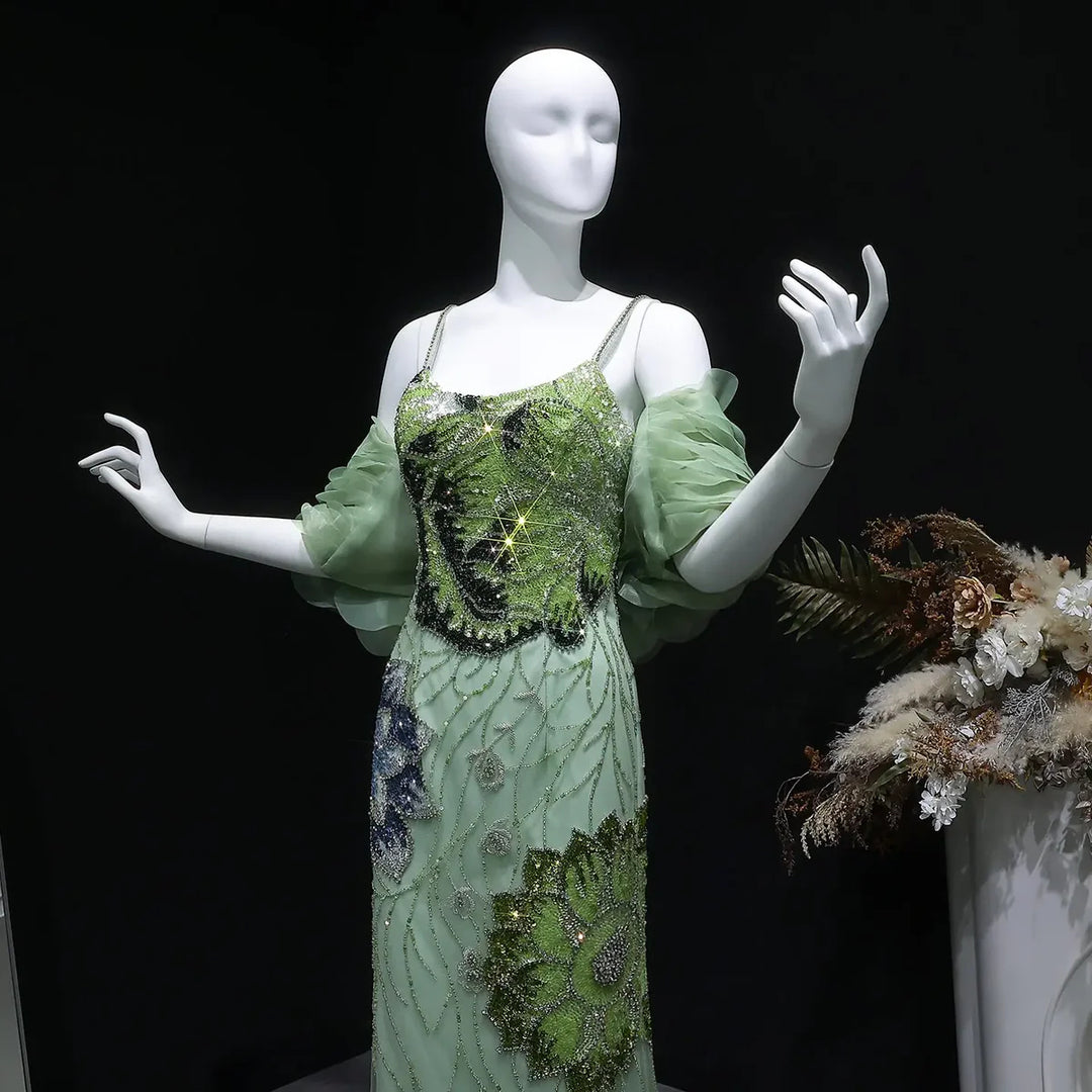 Luxury Pink Evening Dress with Burgundy Shawl Cape Spaghetti Straps SS515