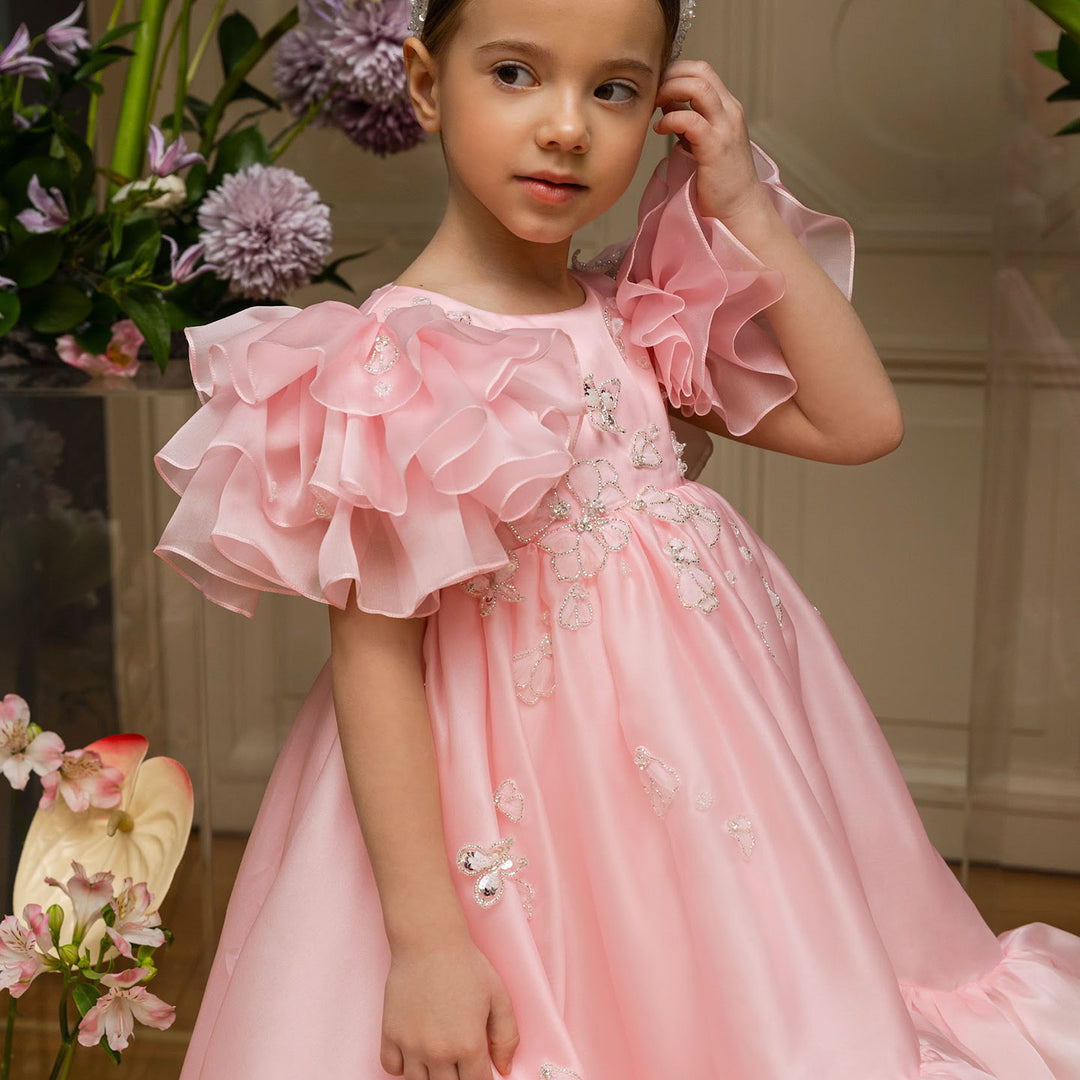 Fairy Princess Flower Girl Birthday Party Evening Dress J193 DreamyVow Fairy Princess Flower Girl Birthday Party Evening Dress J193 DreamyVow