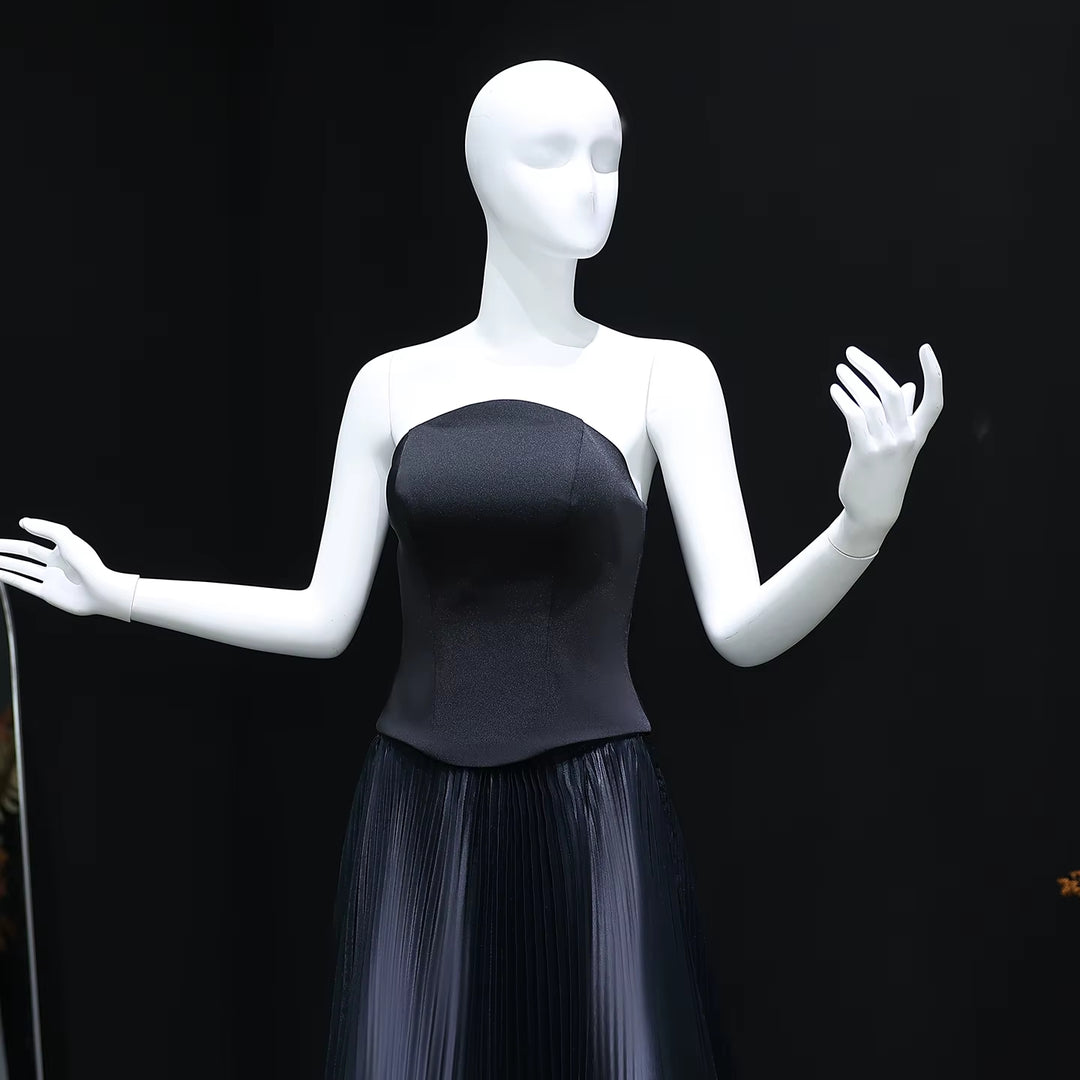 Elegant Green Strapless 3D Flowers Evening Dress SS230