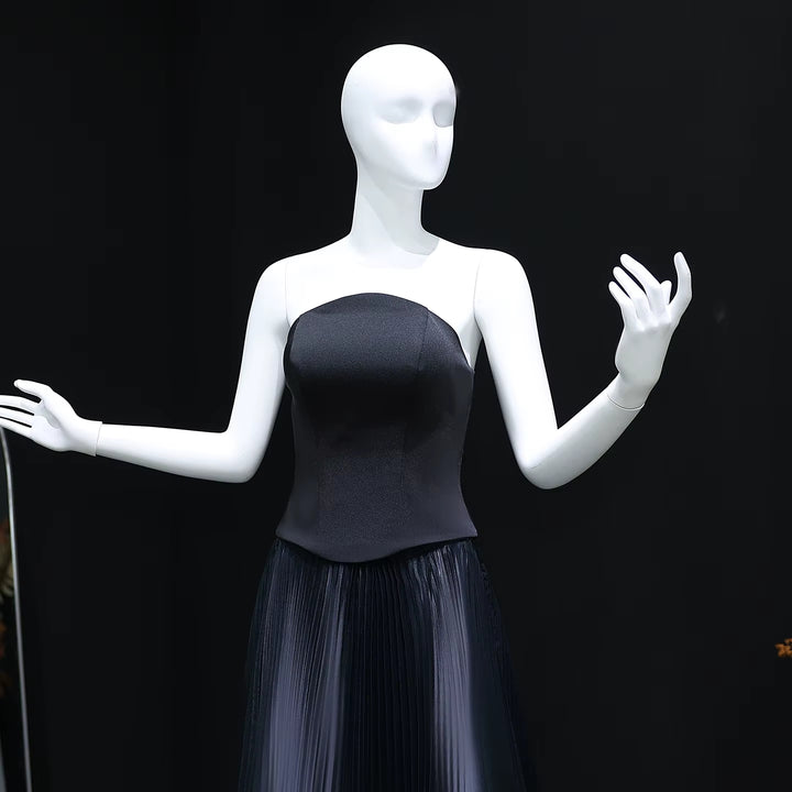 Elegant Green Strapless 3D Flowers Evening Dress SS230