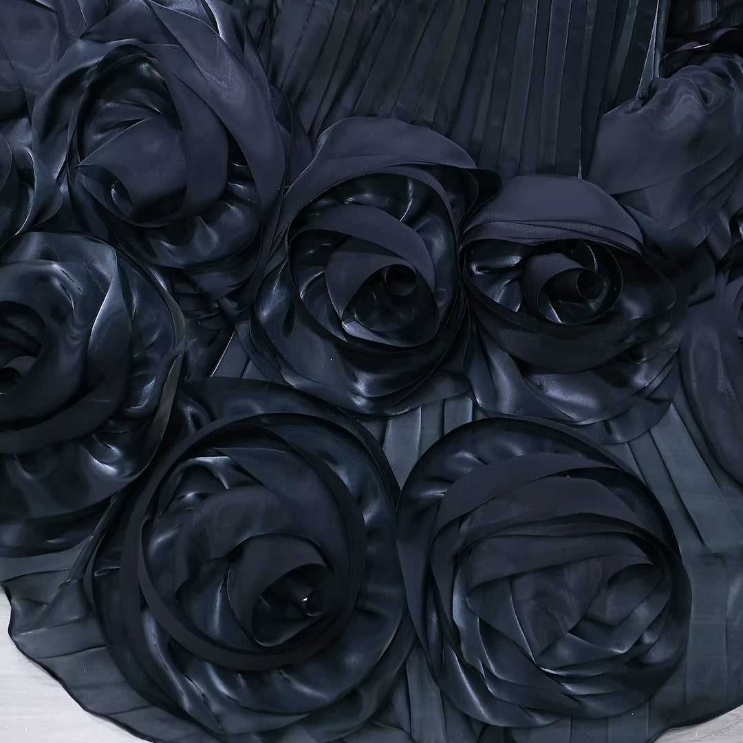 Elegant Green Strapless 3D Flowers Evening Dress SS230