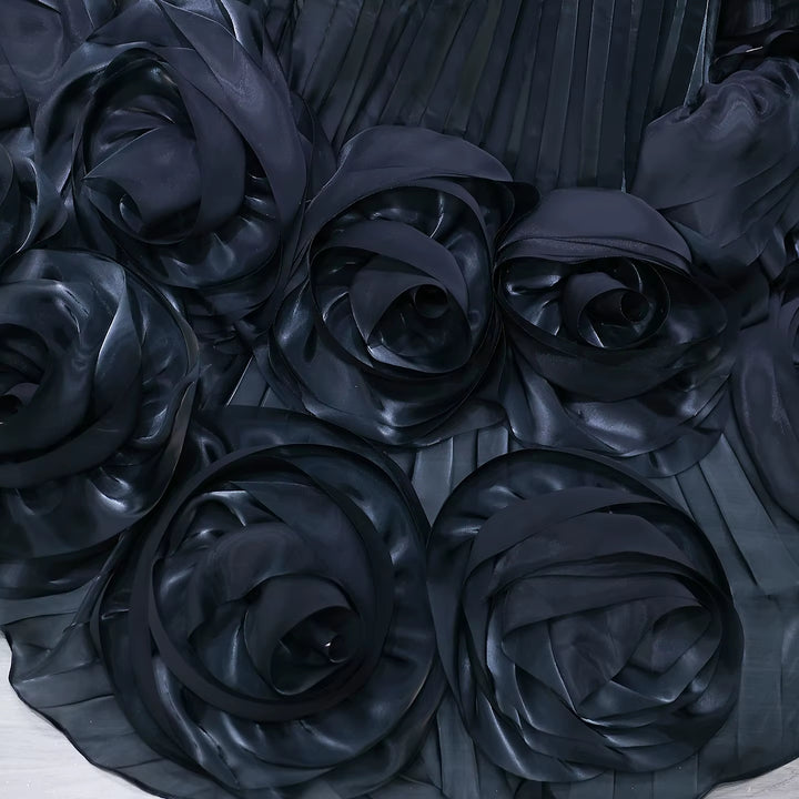 Elegant Green Strapless 3D Flowers Evening Dress SS230