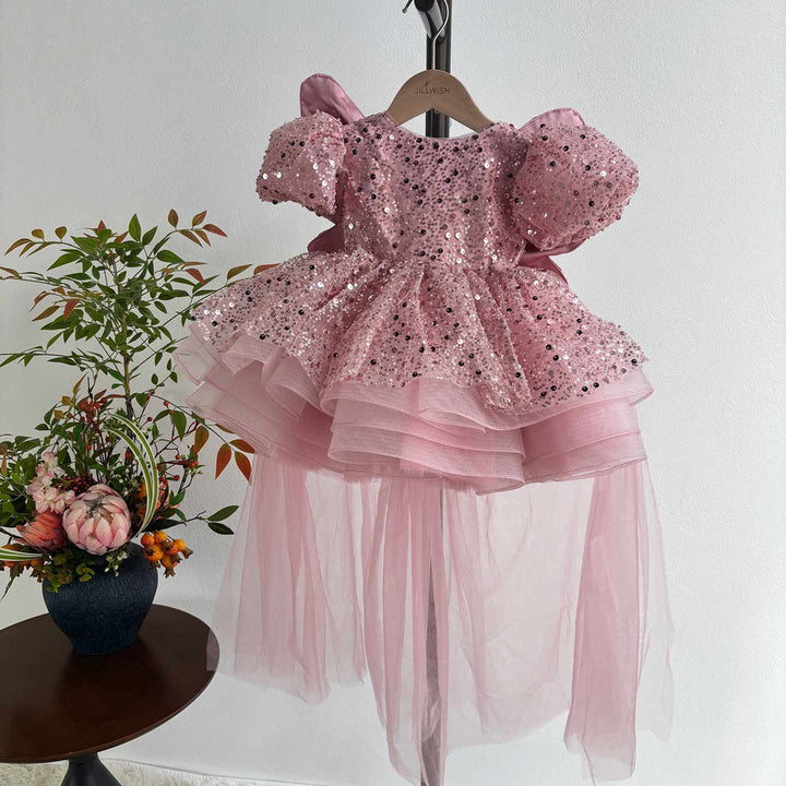 Luxury Princess Girl Gown Kids Birthday Wedding Party Dress J592