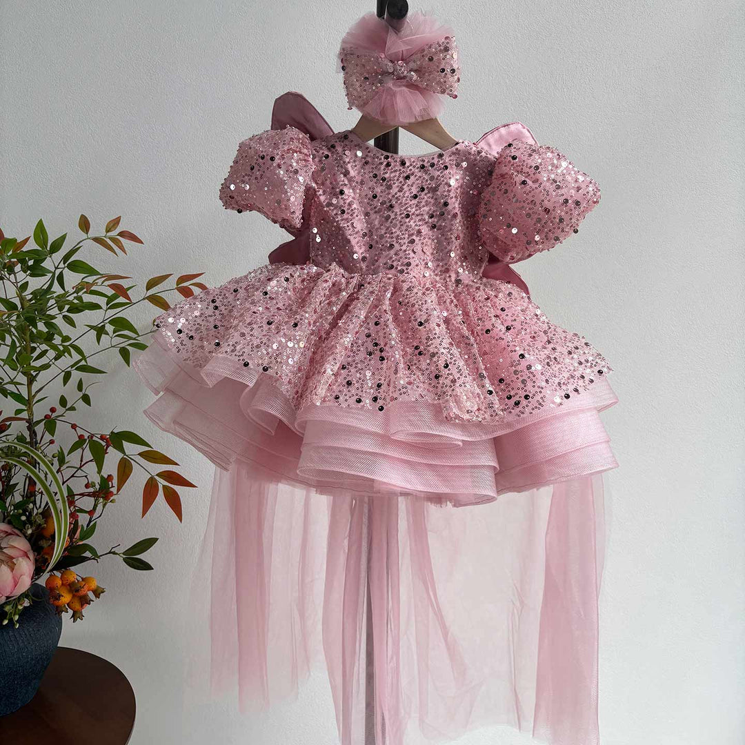 Luxury Princess Girl Gown Kids Birthday Wedding Party Dress J592
