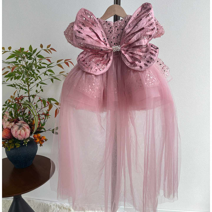 Luxury Princess Girl Gown Kids Birthday Wedding Party Dress J592