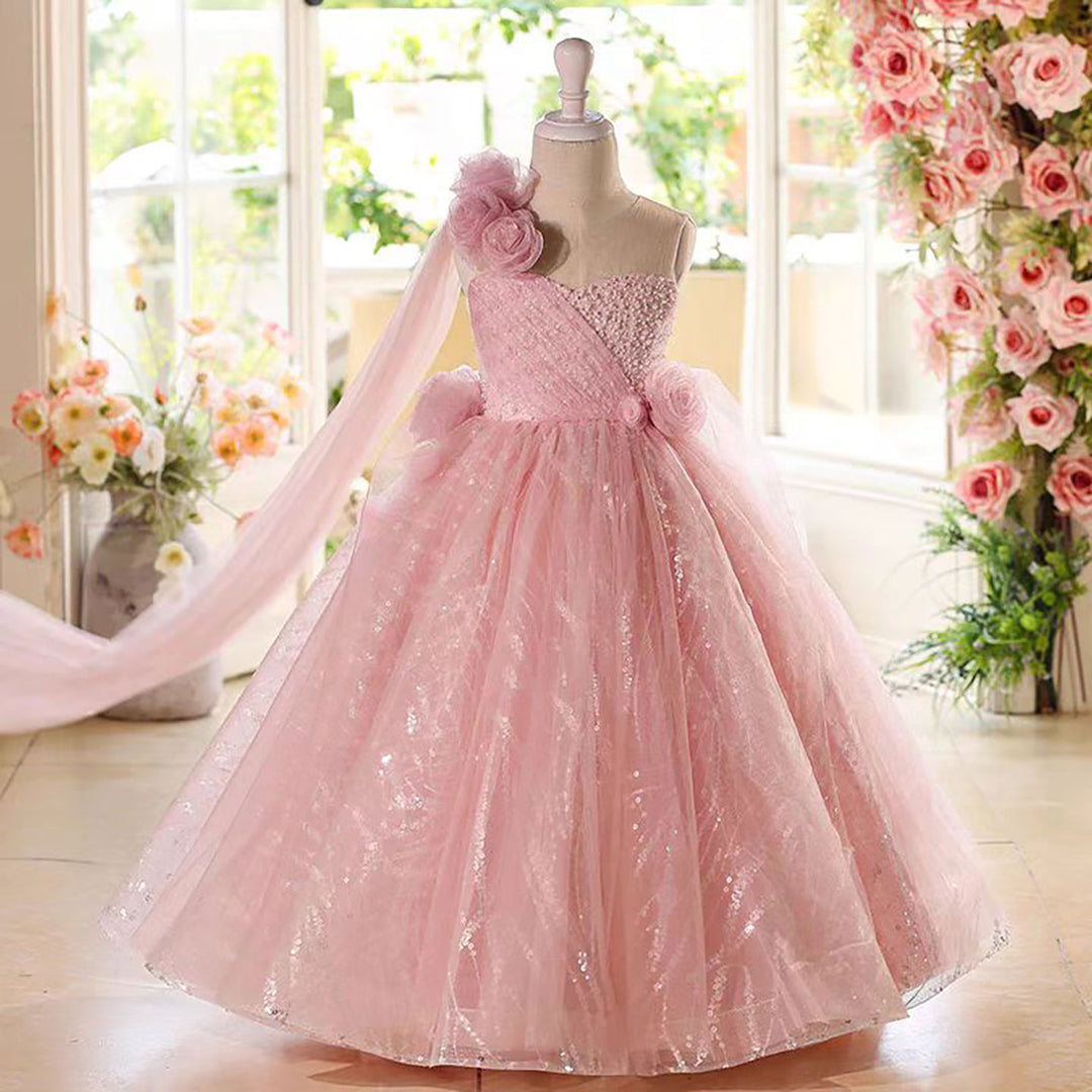 one shoulder flower girl dress Simply Cute A Line One Shoulder Flower Girl Dresses