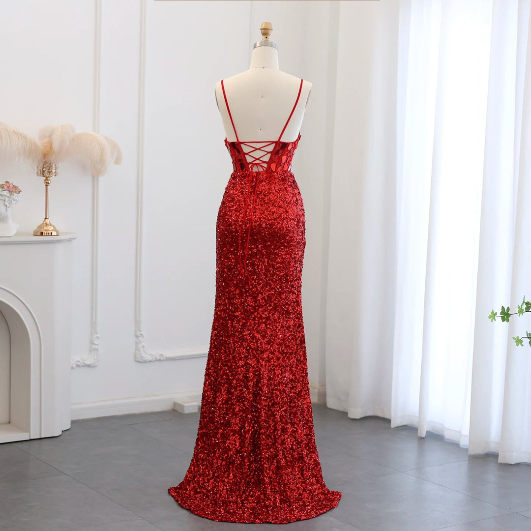 Luxury Rose Pink One Shoulder Mermaid Evening Dresses for Women Wedding Party High Slit Long Prom Formal Gowns DreamyVow Luxury Rose Pink One Shoulder Mermaid Evening Dresses for Women Wedding Party High Slit Long Prom Formal Gowns DreamyVow