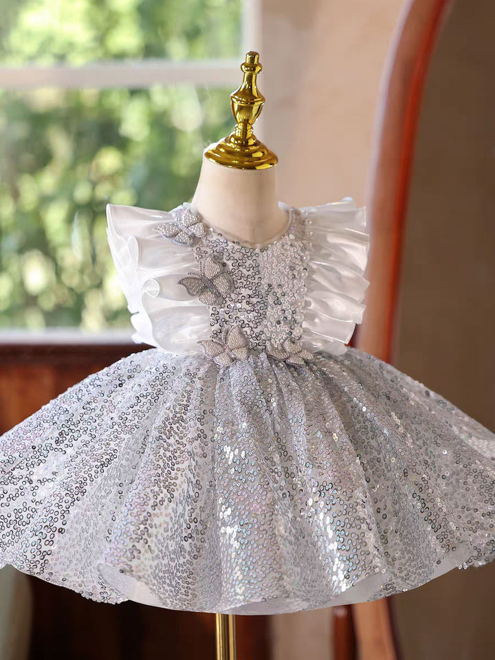 Luxury Sparkling Princess Girl Dress for Birthday Party and Pageant J596