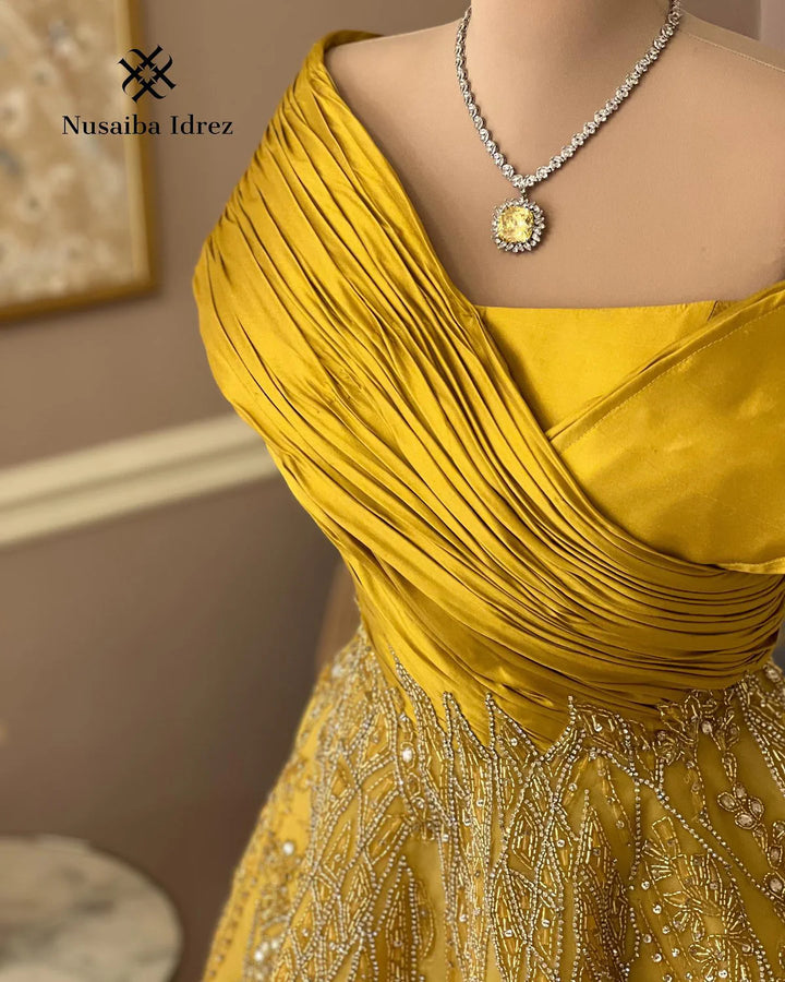 Glamorous Burgundy Off Shoulder Beaded Prom Dress SS582