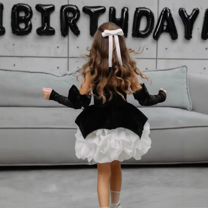 Dreamy Princess Girl Dress with Flowers for Party Pageant J593