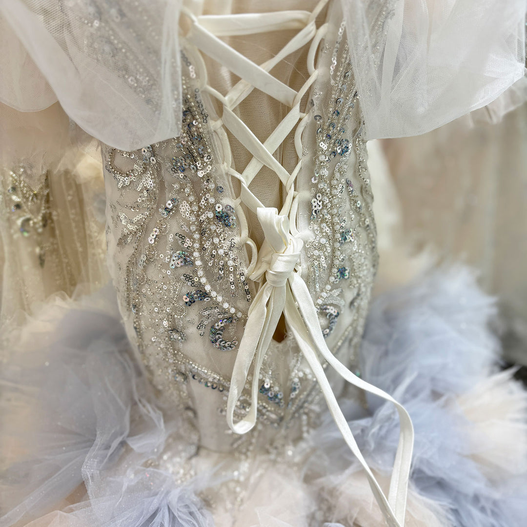 Luxury Lilac Quinceanera Dresses Beading Sequined Pearls Princess J067 Blue / Child-12 Luxury Lilac Quinceanera Dresses Beading Sequined Pearls Princess J067 Blue / Child-12