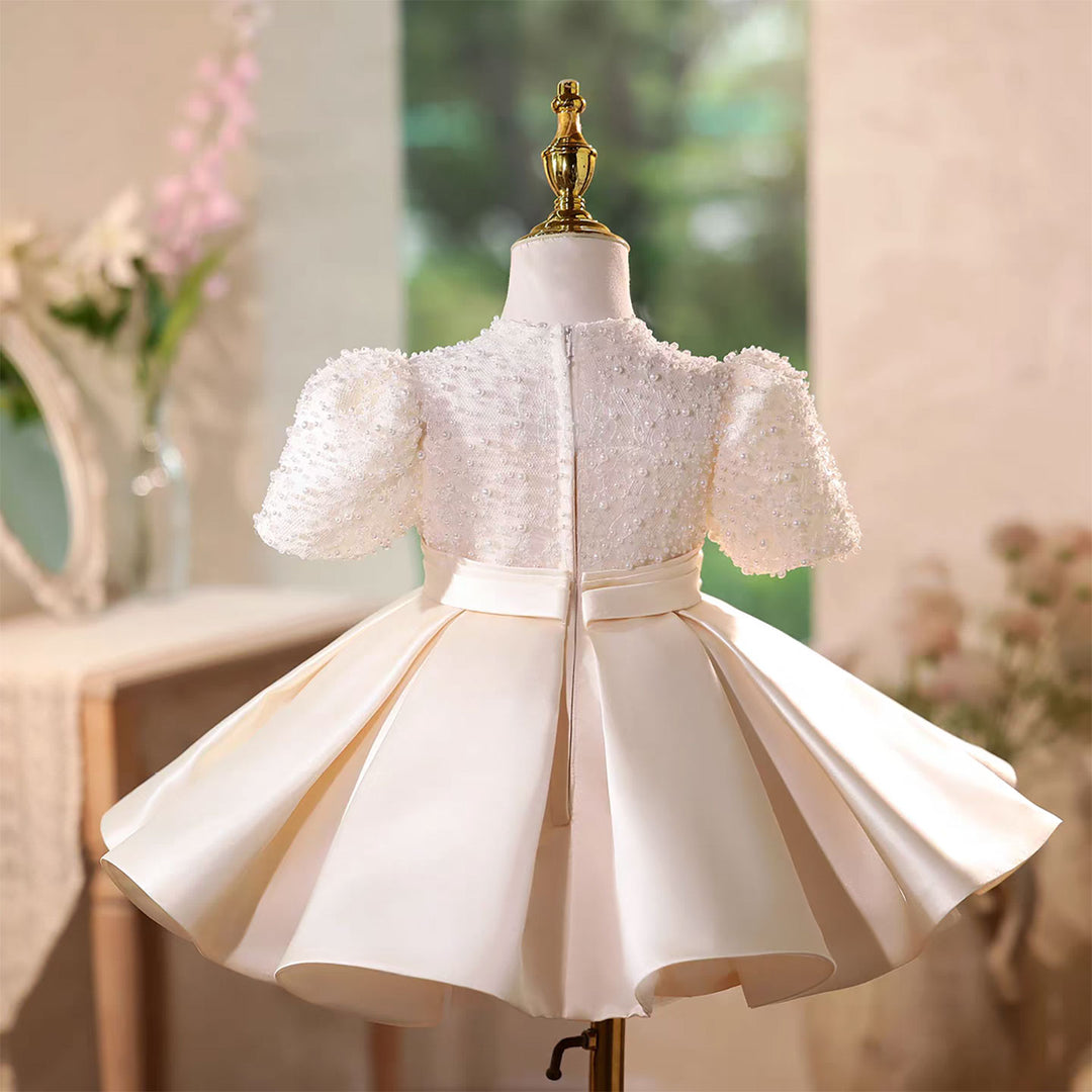 Elegant Toddler Party Gown with Fluffy Tulle Flower Girl Dress D135