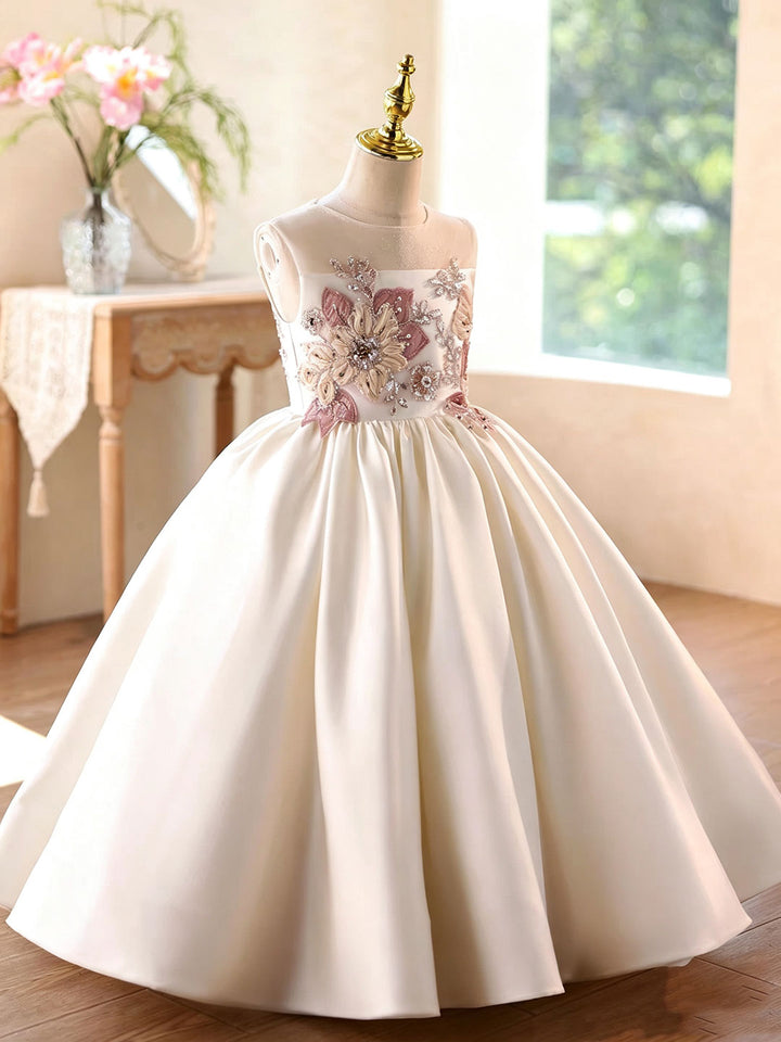 Dreamy Vow D379 Off White girls formal gown, front