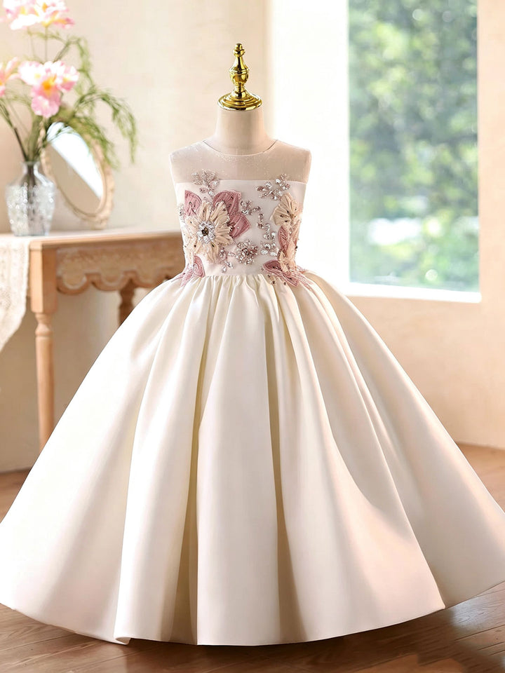 Dreamy Vow D379 Off White girls formal gown, full length