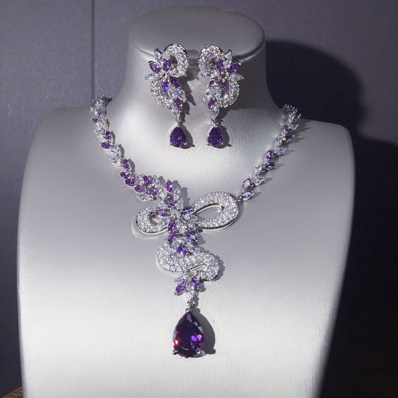 Dreamy Vow LE106 Purple jewelry set, view 2