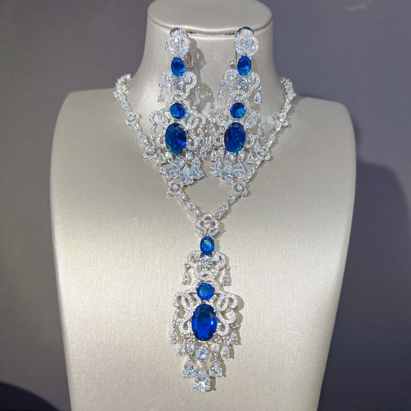 Dreamy Vow LE107 Blue jewelry set, view 1